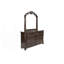 Commode de style traditionnel traditionnel avec miroir