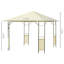 Seeber 3 x 3 m Patio Garden Metal Gazebo with Steel Frame, Cream