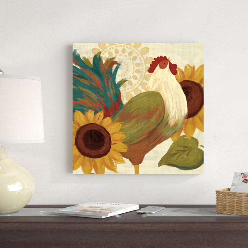 Spice Roosters I, H 20 po x l 20 po x P 1,25 po