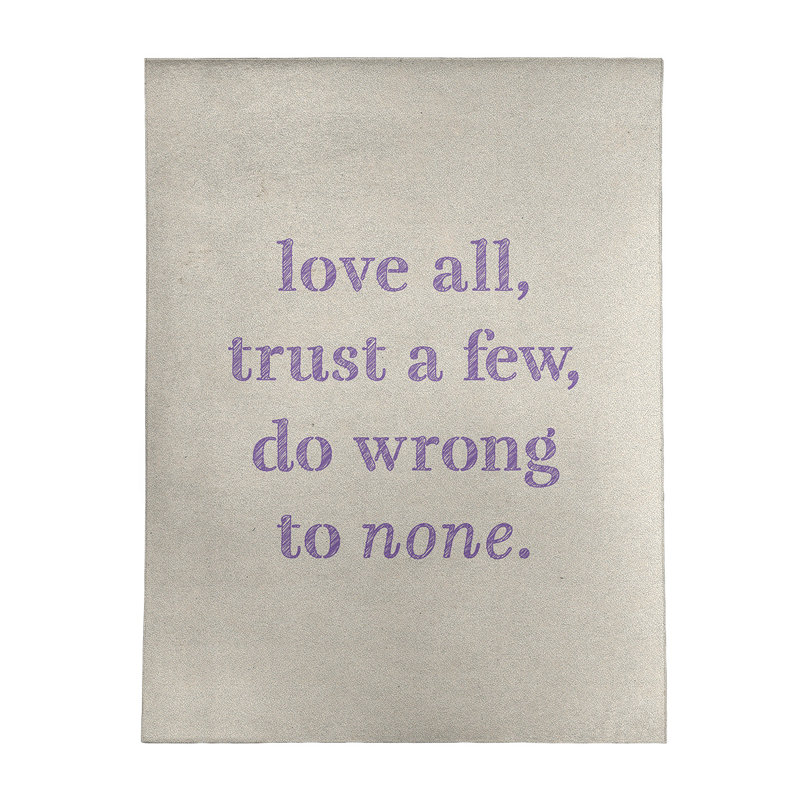 Tapis en poly-chenille "do not incorrect", Rectangle 5 pi x 7 pi