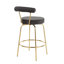 Kayson 25.5" Gold Swivel Upholstered Counter Stools-383255566