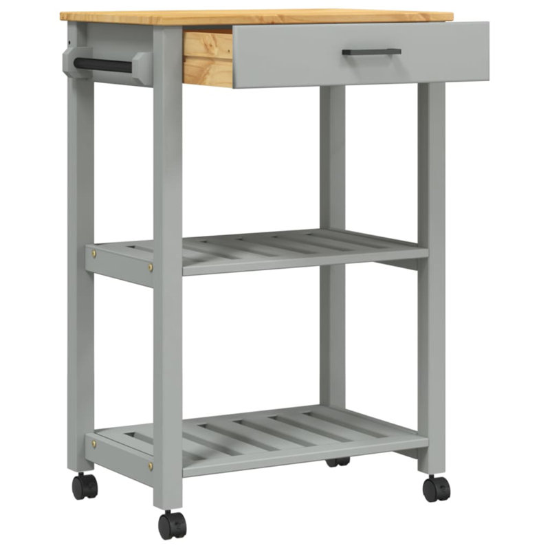 Kitchen Serving Cart, Grey
