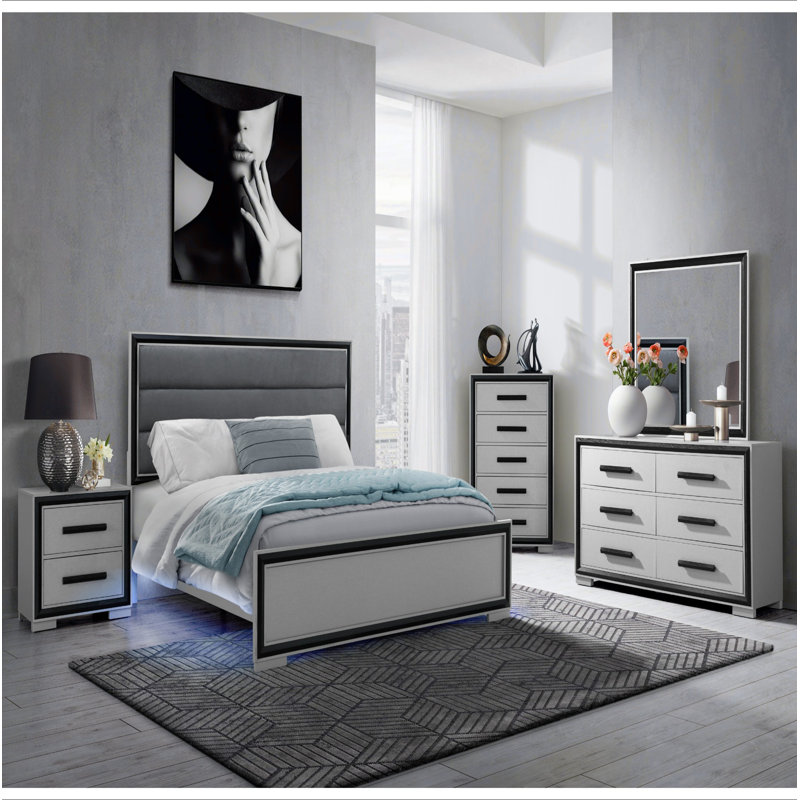 COFFRE ADELAIDE GRIS NOIR