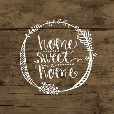 Home Sweet Wood 2 - Wrapped Canvas Print