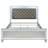 Karmen Metallic Upholstered Tufted Eastern King Panel Bed