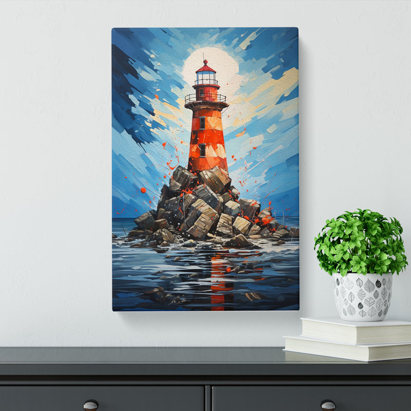 Lighthouse Contemporary No.2 - No Frame Print, 60cm H x 40cm W x 3cm D