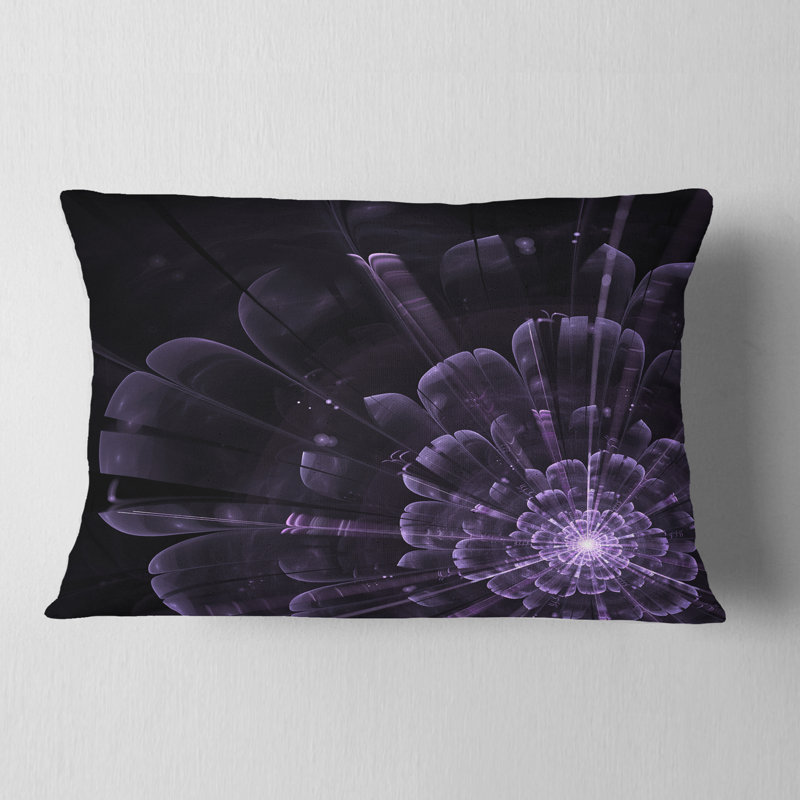 Coussin lombaire en cristal brillant à fleurs