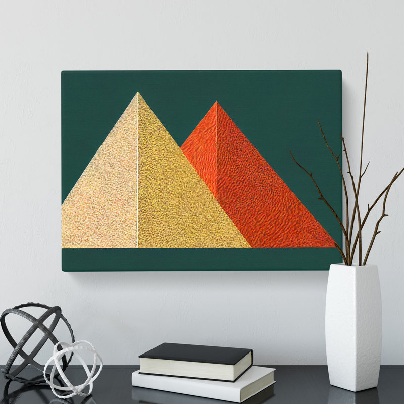 Geometric Pyramids Vol.4 Abstract - Wrapped Canvas, 35cm H x 50cm W x 3cm D