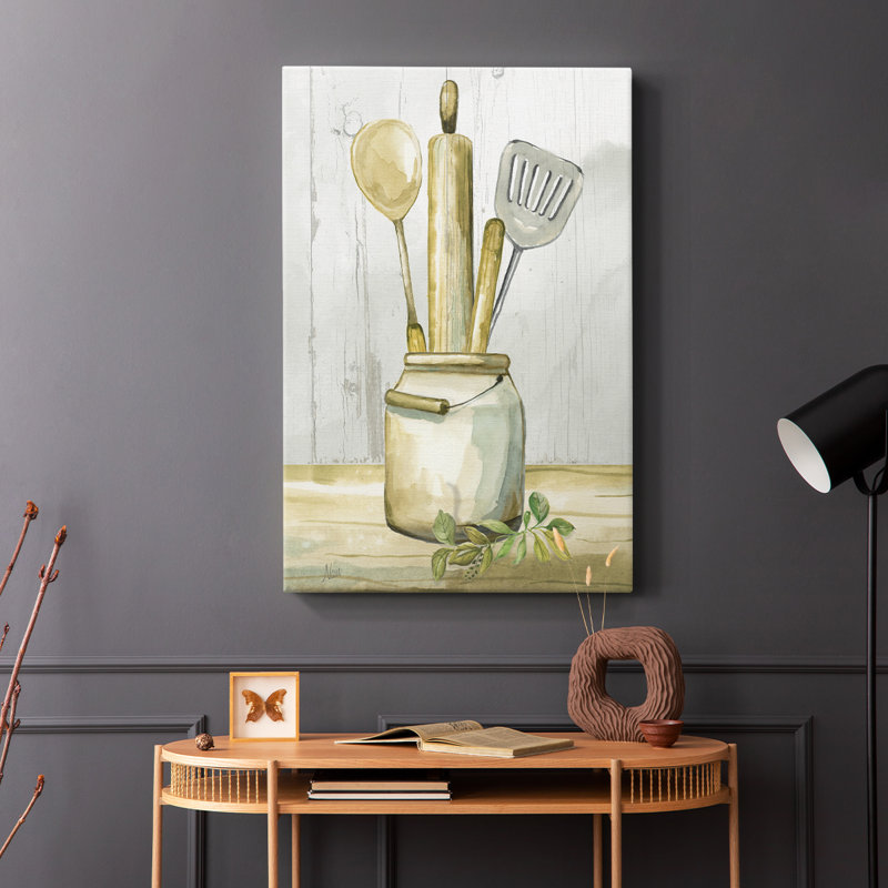 Kitchen Gear I -Gallery Wrapped Cavas, 60" H x 40" W
