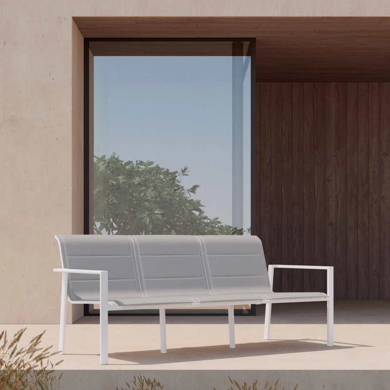 Amalfi 3 Seat Sofa White, White