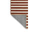 Tapis brun à rayures horizontales lavable à la machine-531505299