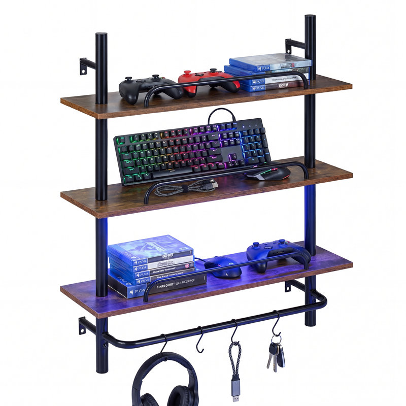 97 cm H x 81 cm W Floating Bookcase