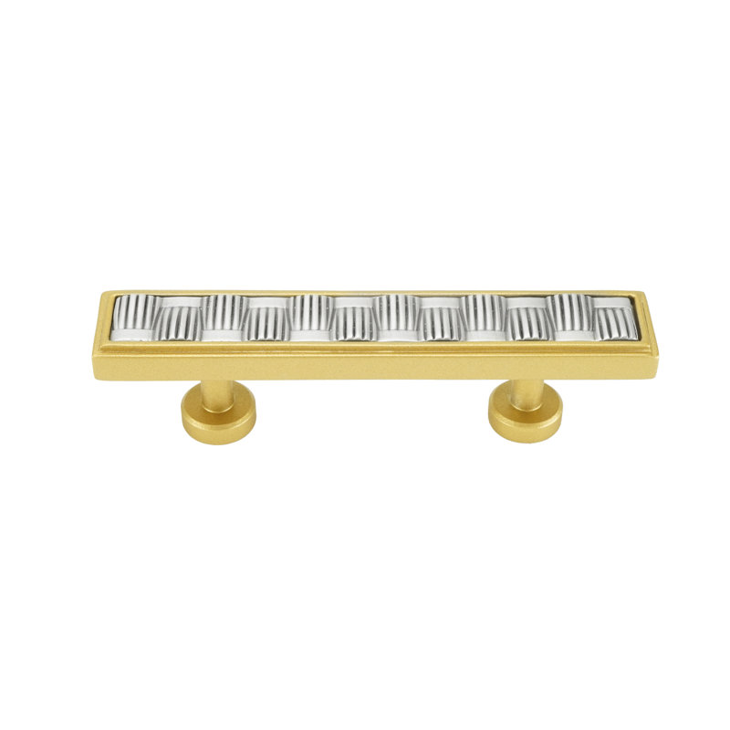 Spectra Weaves 3" center to center pull, Gold/Satin, 3 Inch