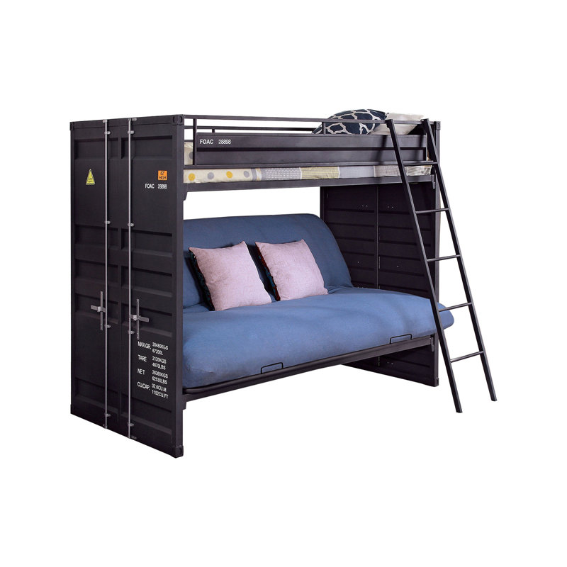 Lit superposé de futon Ailie