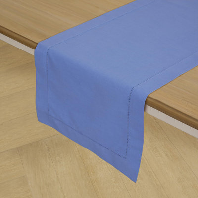 Cotton Linen Hemstitch Table Runner