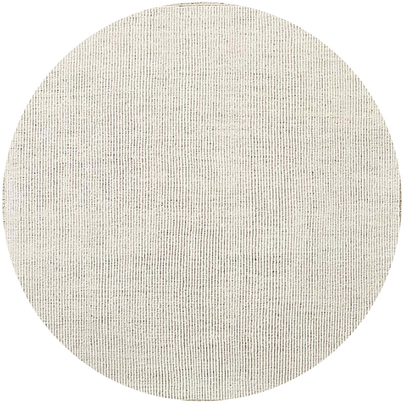 Striped Indoor Rug, Round 7'