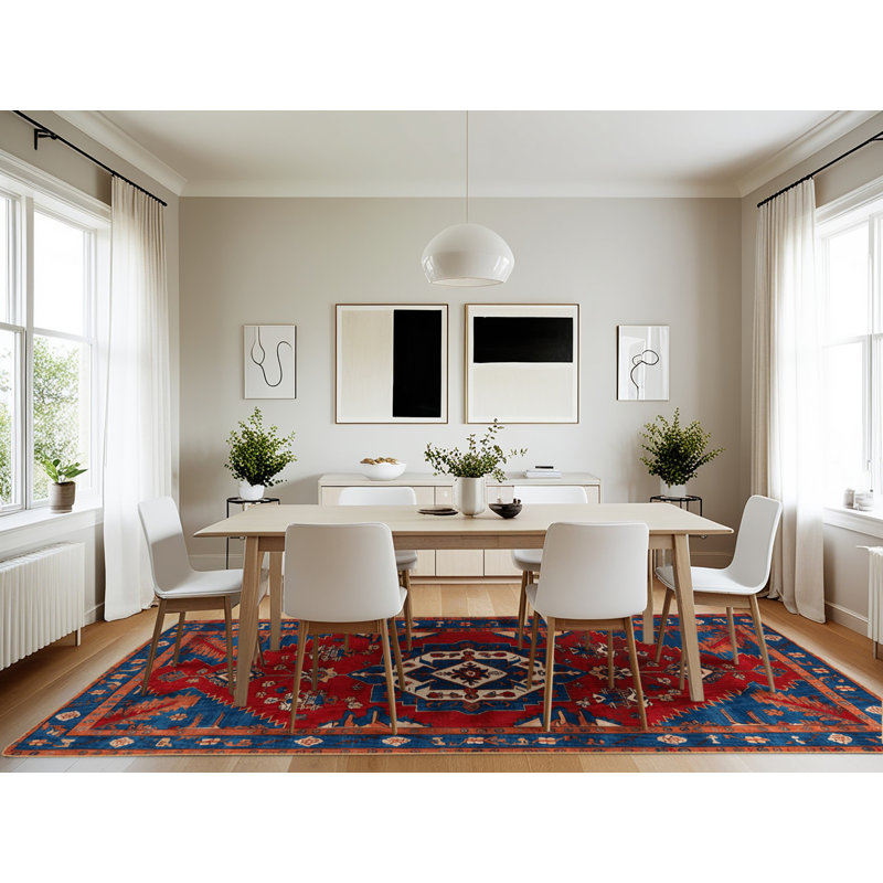 Tapis brun turc lavable à la machine, Rectangulaire 7 pi x 10 pi