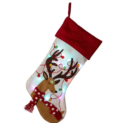 Chaussette de noël brodée