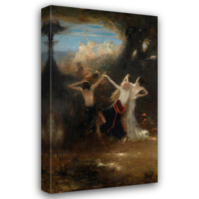 «Dance of the Nymphs» par Nikolaos Gyzis, reproduction d'art sur toile tendue avec châssis