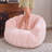 Compression Plush Pumpkin Bean Bag Chair, High-Density Foam Filled Lounge Chair-947555112