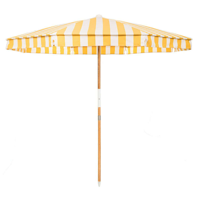 Le parapluie Amalfi, Jaune / blanc 