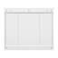 Armoire de rangement murale l 35 po x H 29 po avec 5 tablettes réglables