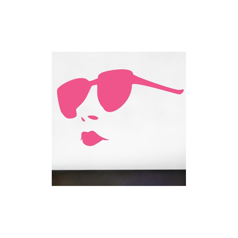 Entertainment Wall Decal, Pink, Medium