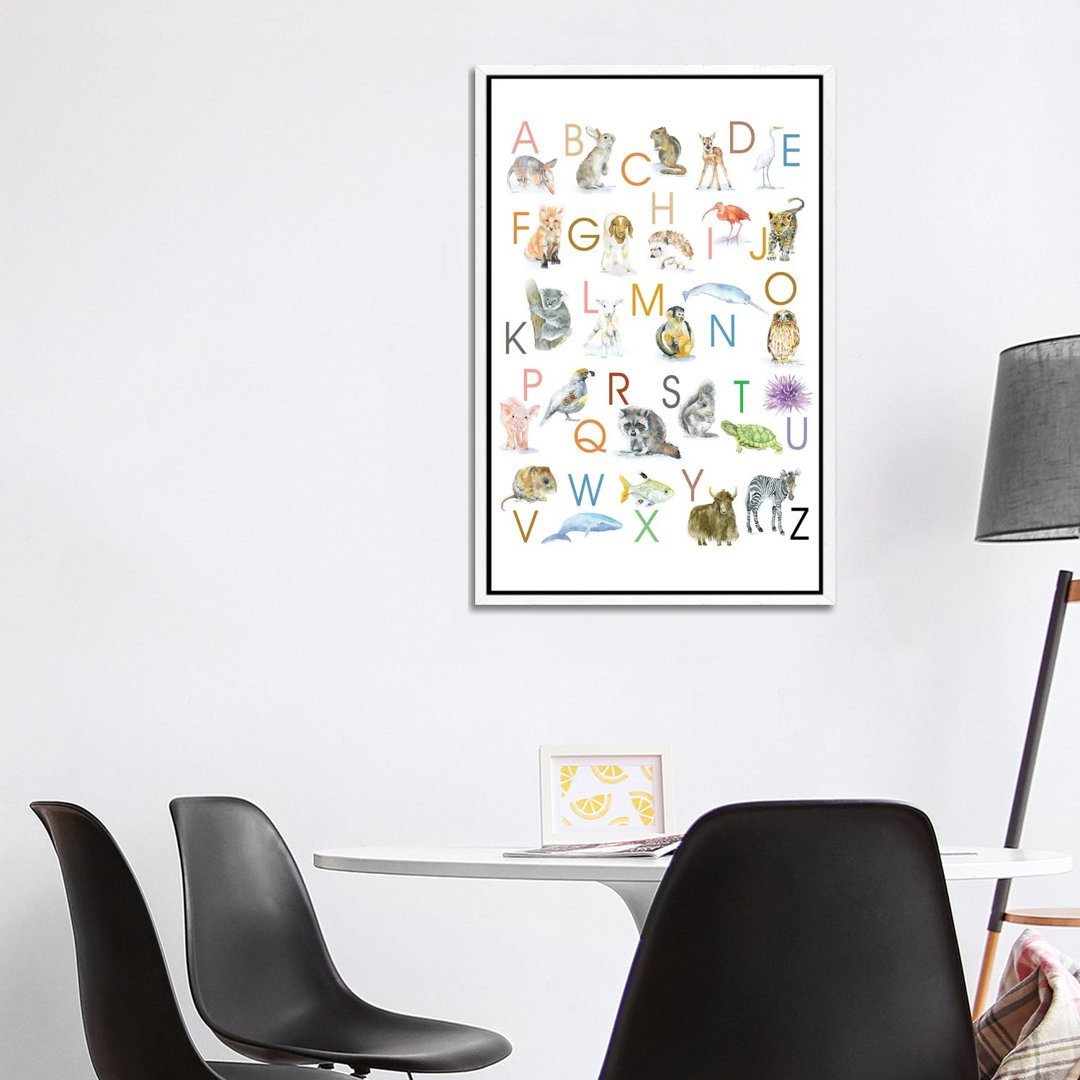 Animal Alphabet von Susan Windsor - Galerie-verpackte Leinwand Giclée auf Leinwand