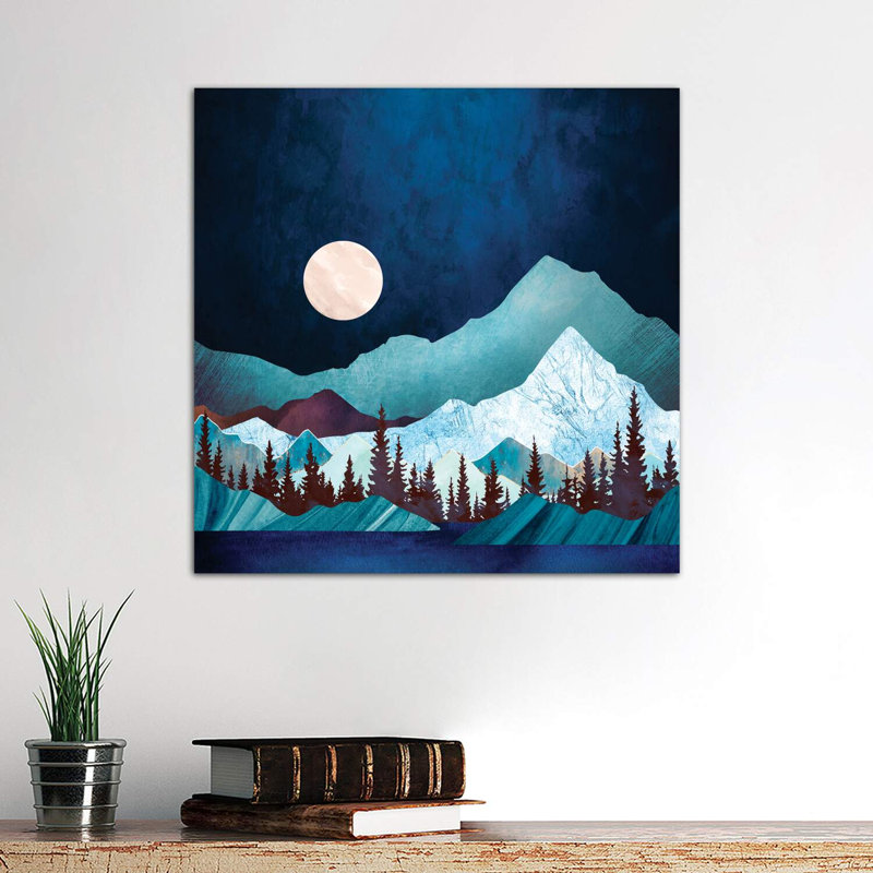 Moon Bay - imprimé, Toile tendue, H 26 po x l 26 po x P 1,5 po