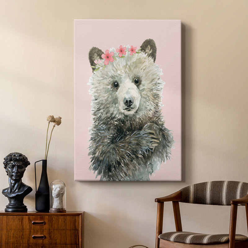 Petit ourson habillé - galerie Cavas sur mesure, H 48 po x l 32 po