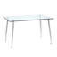 Bureau d'écriture en verre Minimalist