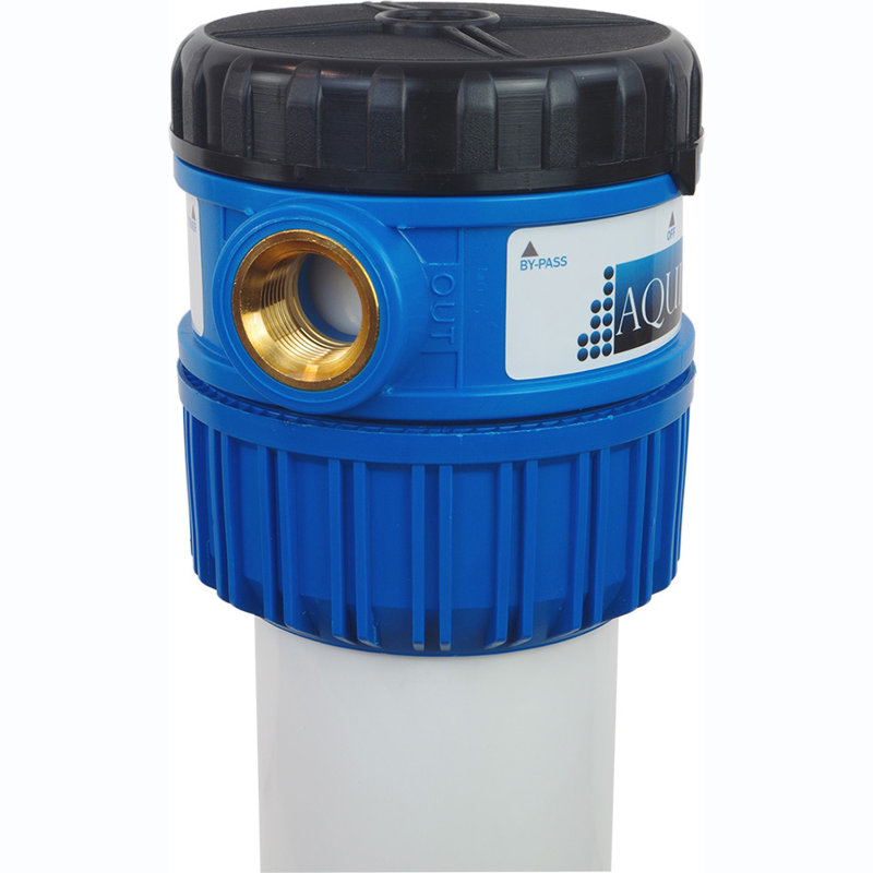 Aquios Blue and White Salt-Free Water Softener and Filter System