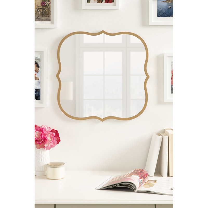 Emzley Metal Mirror, Gold, 20.37" x 20"