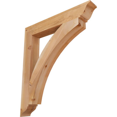 5 1/2"W x 42"D x 48"H Thorton Traditional Smooth Bracket, Western Red Cedar