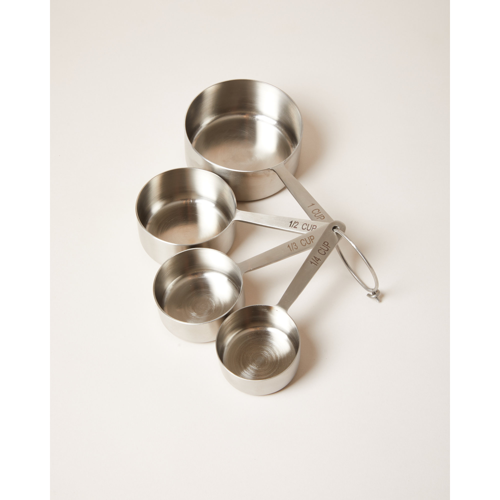 Stowe Measuring Cup Set, Brushed Silver