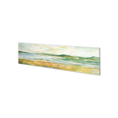 «Panoramic Seascape I» par Ethan Harper, toile texturée embellie à la main