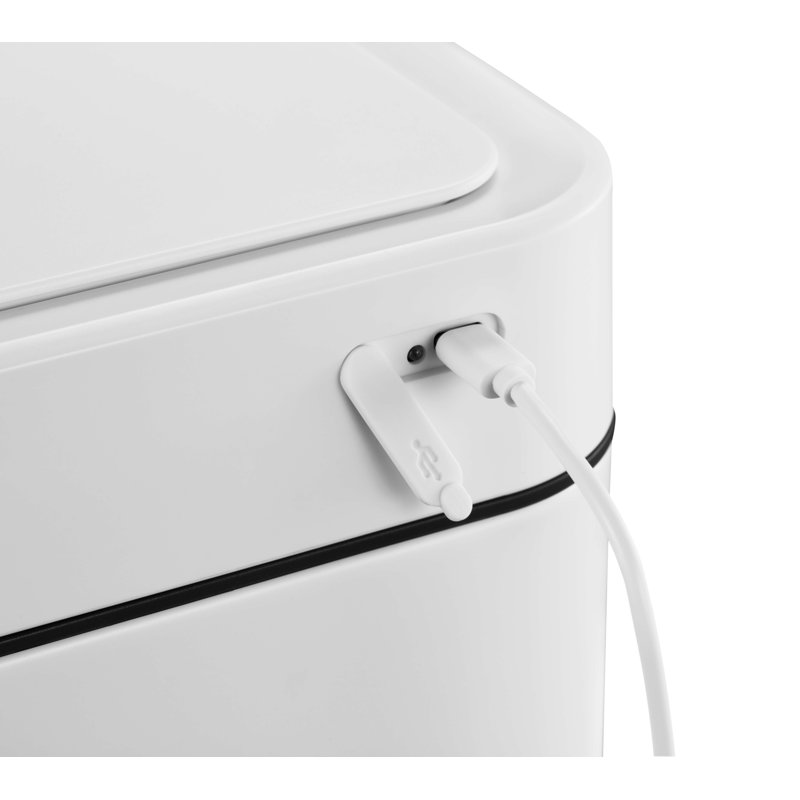 Echo Sensor Bin Matt White 10L