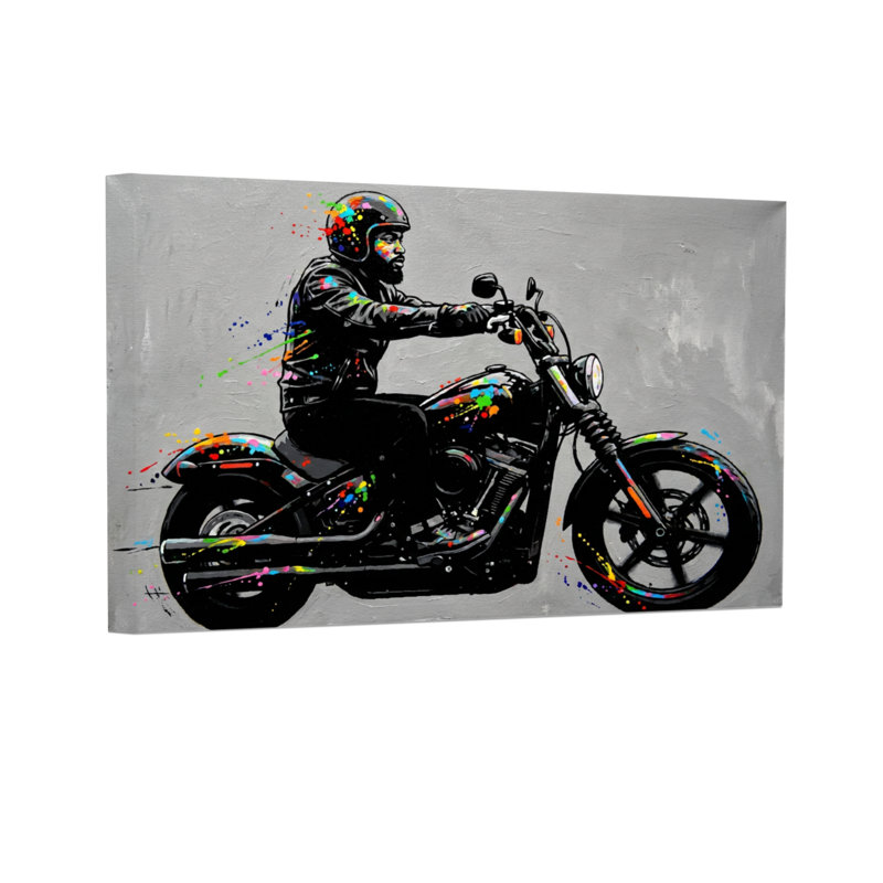 Impression sur toile Fashion Rider, H 12 po x l 18 po