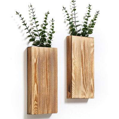 Dioseline Wood Wall Vase