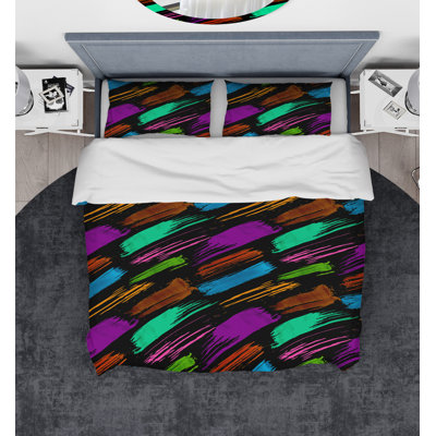 Modern & Contemporary Polyester Abstract Duvet Cover
