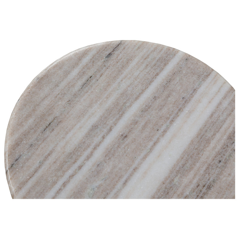 Table de bout en marbre Sundries Rivers, H 24 po x l 11 po x P 11 po