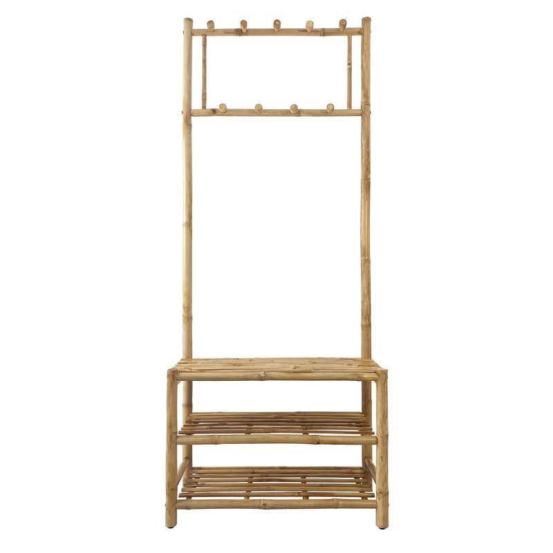 Arbre d'entrée Aischa de 28 po de largeur avec banc et rangement pour chaussures