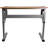 Adjustable Drawing and Drafting Table with Pewter Frame and Lower Supply Tray-2010735608