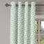 Rideau de fenêtre moderne à 2 panneaux Latitude Run®, 50 po x 108 po, bleu pâle / crème-106352807