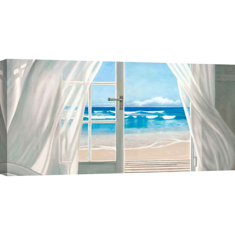 Window By The Sea (Detail) by Pierre Benson - Wrapped Canvas Print, 50cm H x 100cm W x 4cm D