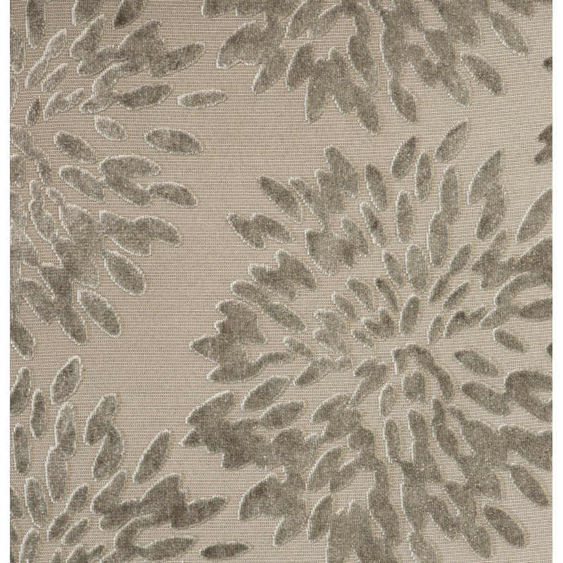 Tuscany-Florence Fiori Burnout Velvet Fabric, Plaza Taupe