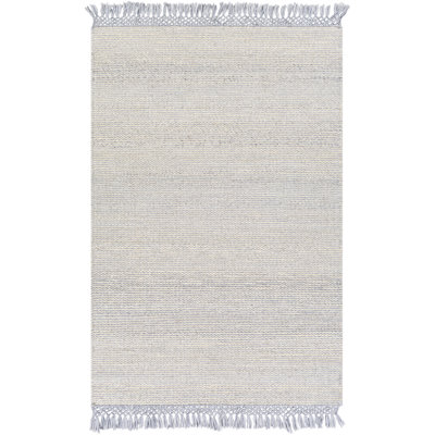 Blume Slate Pale Blue Hand-Woven Jute Rug
