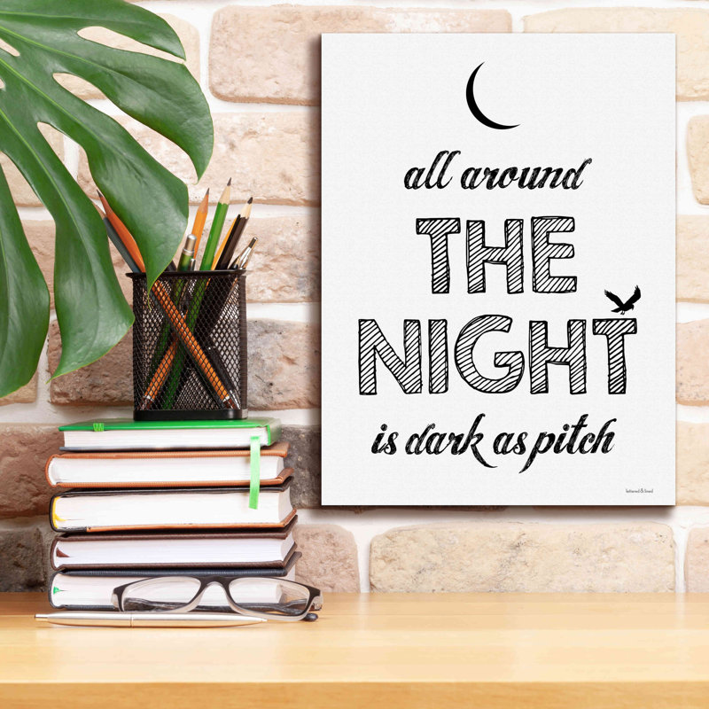 " All Around The Night II " by Lettered & Lined, 16" H x 12" W x 0.75" D