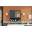 Armoire de salle de bain 2 en 1 avec tablettes réglables et portes à fermeture en douceur, miroir haute définition pour rangement moderne de meuble-lavabo-130837397