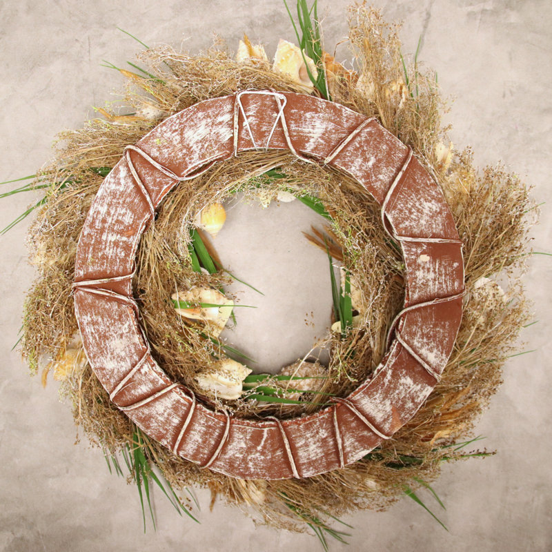 Handcrafted Preserved Mixed Assortment Shell / Capiz 22'' Wreath